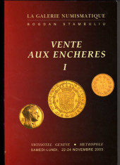 CATALOG NUMISMATIC DE LICITATIE BOGDAN STAMBULIU VENTE AUX ENCHERES I 2003 foto