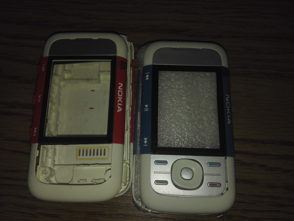 Carcasa Nokia 5300 rosie sau albastra / originala / noi / complete |  Okazii.ro