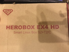 Receptor herobox ex4 hd smart linux box s2+t2/c foto