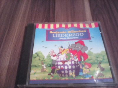 CD MUZICA COPII BENJAMIN BLUMECHEN LIEDERZOO BUNTE OSTEREIER RAR!!!! ORIGINAL foto