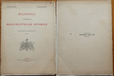 Buletinul Comis. monum. istorice , Ian. - Martie , 1914 , Schitul Saracinesti foto
