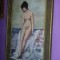 Pictura NUD LA MALUL MARII,TABLOU vechi N.GRIGORESCU,Pictura pe panza semnata