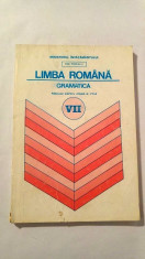 Limba Romana - Gramatica, MANUAL PENTRU CLASA VII-A, 1995 foto