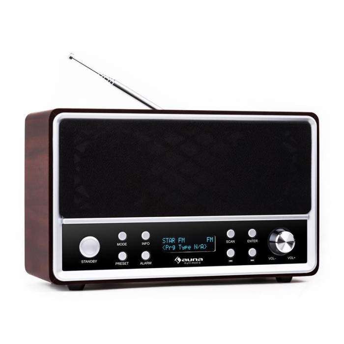Auna Charleston DAB + ceas digital portabil FM / AM RDS foto mare Auna Charleston DAB + ceas digital portabil FM / AM RDS foto mare