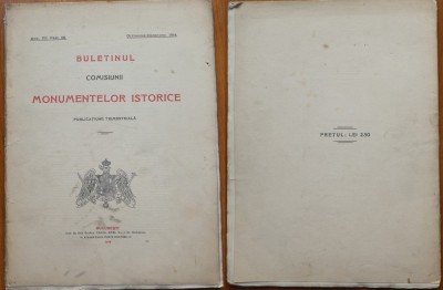 Buletinul Comisiunii monum. ist. , Oct. - Dec. , 1914 ; Moartea Regelui Carol I foto