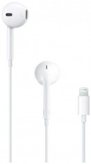 Casti Apple EarPods MMTN2ZM/A, cu microfon, conector Lightning (Albe) foto