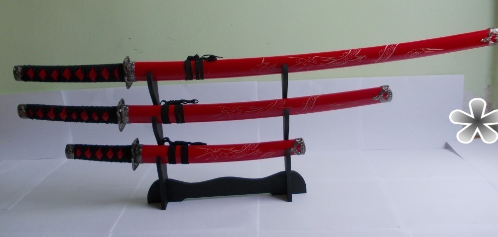 Sabie,Sabii stil japonez,set format din 3 piese,katana,wakizashi si ...