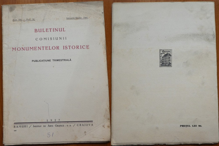 Buletinul Comis. monum. istorice , Ian. - Martie ,1927 ; Stavropoleos , Cernauti