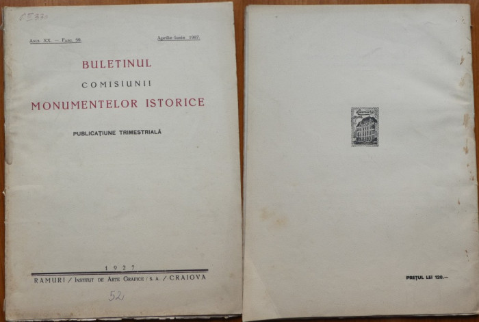 Buletinul Comis. monum. istorice , Apr. - Iunie , 1927 , Cozia , Subesti