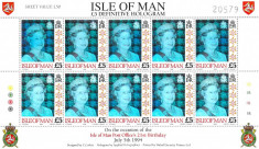 Isle of Man coala 5# 1994 holograma Marea Britanie Mi 601, 160 EUR foto