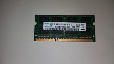 Memorie Laptop Samsung Sodimm DDR3 4 GB 1333 Mhz PC3-10600 MHz foto