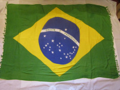 Steag fotbal - BRAZILIA (Dimensiuni mari 165x115 cm) foto