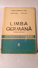 Limba germana - Manual pentru anul II de studiu, 1990 foto