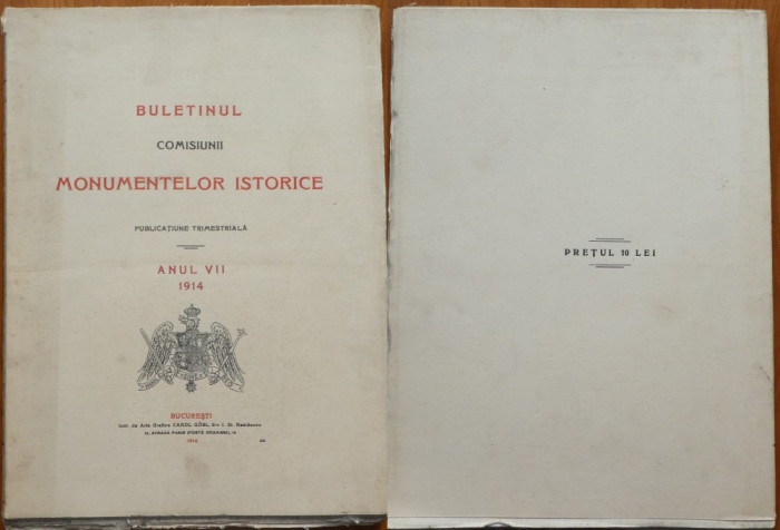 Buletinul Comis. monum. istorice , 1914 , an complet , Balcic , Portret Carol I