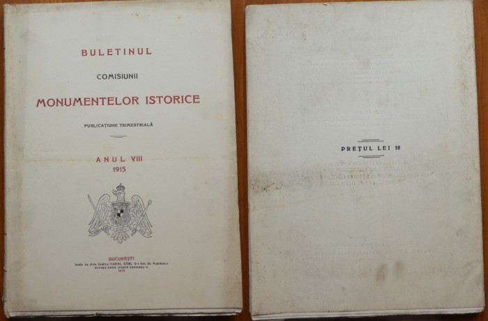 Buletinul Comis. monum. ist. , 1915 , an complet , Filipestii de Targ , Bucovina