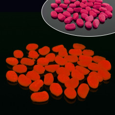 Pietricele fosforescente decorative glow roz lumineaza orange foto