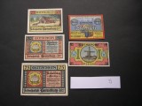 Lot 5 bucati notgeld, gutschein HORNEBURG, SUCHSDORF si STEINFELD diferite #5, Europa