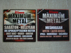 Lot 2 CD-uri Originale - METAL HAMMER - Maximum Metal 2014-2016 foto