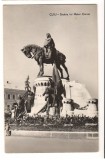 CPI (B9360) CARTE POSTALA - CLUJ. STATUIA LUI MATEI CORVIN, RPR, 1963, Circulata, Fotografie