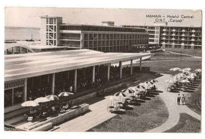 CPI (B9338) CARTE POSTALA - MAMAIA. HOTELUL CENTRAL, O.N.T. &amp;quot;CARPATI&amp;quot;, RPR foto