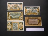 Lot 5 bucati notgeld, gutschein HUSBYHOLZ si BREMEN diferite Germania #4