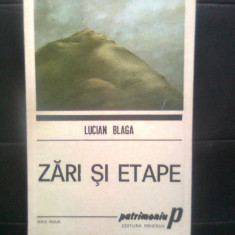 Lucian Blaga - Zari si etape (Editura Minerva, 1990)