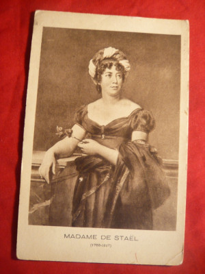 Ilustrata - Personalitati - Madame de Stael , interbelica , Franta foto