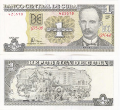 CUBA 1 peso 2007 UNC!!! foto