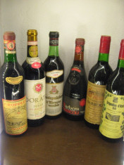 - 6 sticle vin lot ( W ) recoltare 1963/1969/1971/1973/1974/1978 foto