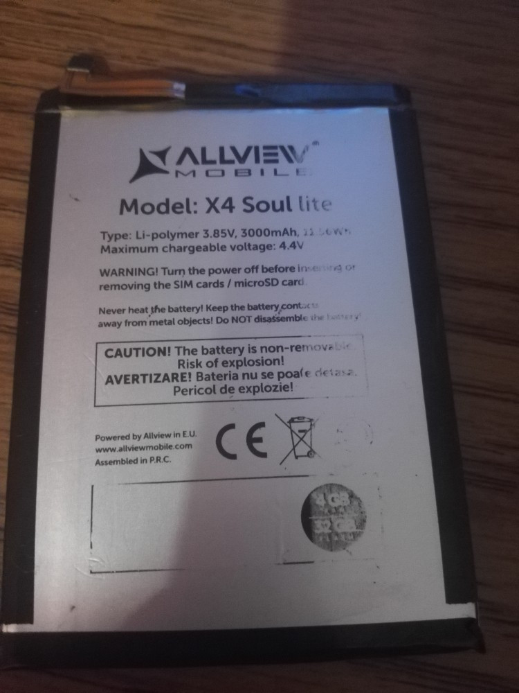 Acumulator Allview X4 Soul Lite original swap, Li-ion | Okazii.ro