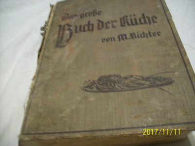 carte de bucate- limba germana an 1936 m. richter foto