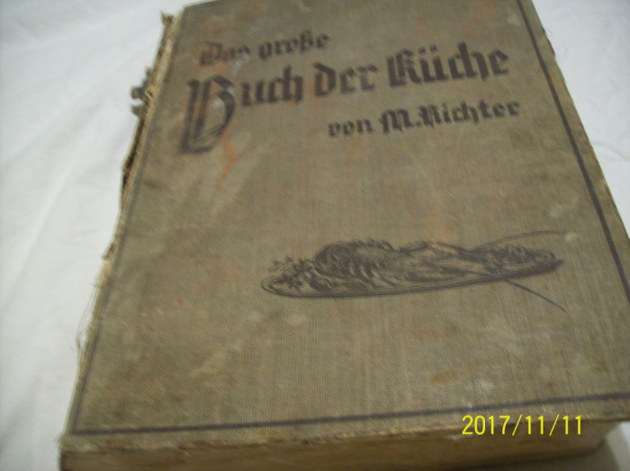 carte de bucate- limba germana an 1936 m. richter