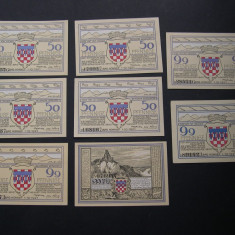 Lot 8 bucati notgeld, gutschein BAD HONNEF am RHEIN diferite Germania