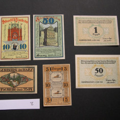 Lot 6 buc. notgeld RINTELN, HOHENWESTEDT, HOYM, ILSENBURG diferite Germania #8