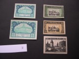 Lot 5 bucati notgeld, gutschein, kassenschein WALDING si OBERHOLLABRUNN aUNC, Europa