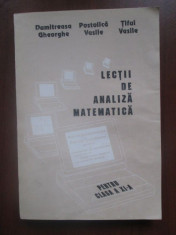 Lectii de analiza matematica pentru clasa a XI-a-Tiful Vasile, Dumitreasa Gheorghe foto