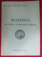 Buletinul societatii numismatice romane 1948-1972 foto