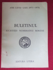 Buletinul societatii numismatice romane 1973-1975 foto