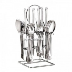 Set Tacamuri cu suport inox 24 Piese Bohmann BH5625 foto