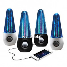 Boxe cu Apa Dancing Water Speakers Ovale 2x5 LEDuri foto