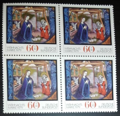 Germania 1979&amp;ndash; PICTURA CRACIUN, bloc nestampilat, D32 foto