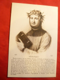 Ilustrata Personalitati - Petrarca , interbelica ,Franta, Necirculata, Printata