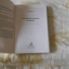 Dreptul international al muncii Andrei Popescu, 2006, Col. Master , Carte Noua
