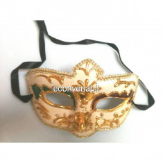 Masca Venetiana cu Model Culoare Aurie foto