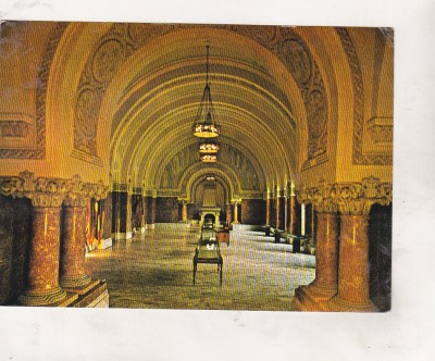 bnk cp Alba Iulia - Sala Unirii - circulata - marca fixa foto