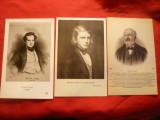 3 Ilustrate Personalitati - Victor Hugo la varste diferite , interbelica ,Franta