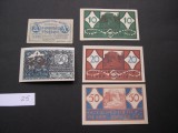 Lot 5 buc. notgeld, gutschein, kassenschein SONNBERG, St. MARTIN si WEIS, Europa