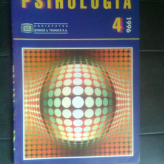 Revista "Psihologia" nr. 4 din 1996 - editata de Societatea "Stiinta & Tehnica"