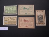 Lot 5 buc. notgeld, gutschein PIBERBACH, ZWETTL si SAUSENSTEIN diferite Austria, Europa