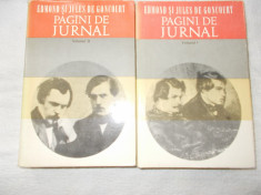Edmond si Jules de Goncourt -agini de jurnal - 2 vol. foto